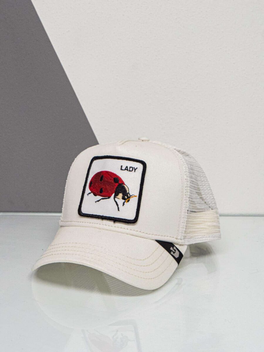 GOORIN BROS Cappellino bianco con stampa coccinella CP LADY