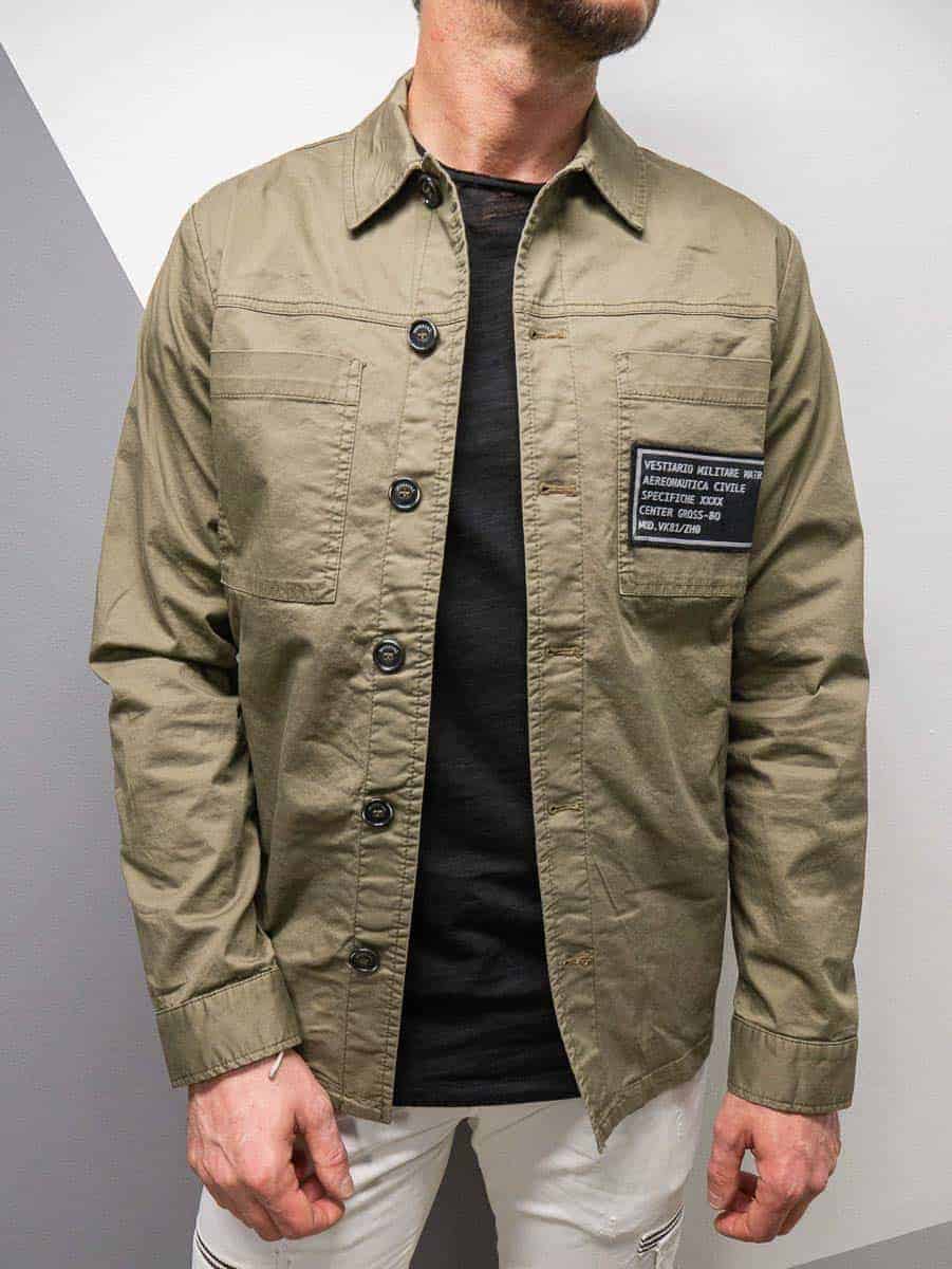 IMPERIAL Giacchetta leggera con tasconi e patch militari VK81ZAS5BX verde