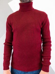 MOD Dolcevita in maglia a costine 65 bordeaux (1)