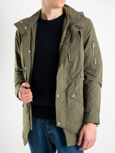 ONLY&SONS Parka leggero con dettagli e zip KLAUS EST verde (4)