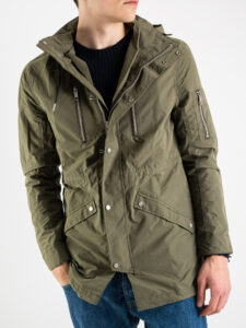 ONLY&SONS Parka leggero con dettagli e zip KLAUS EST verde (5)