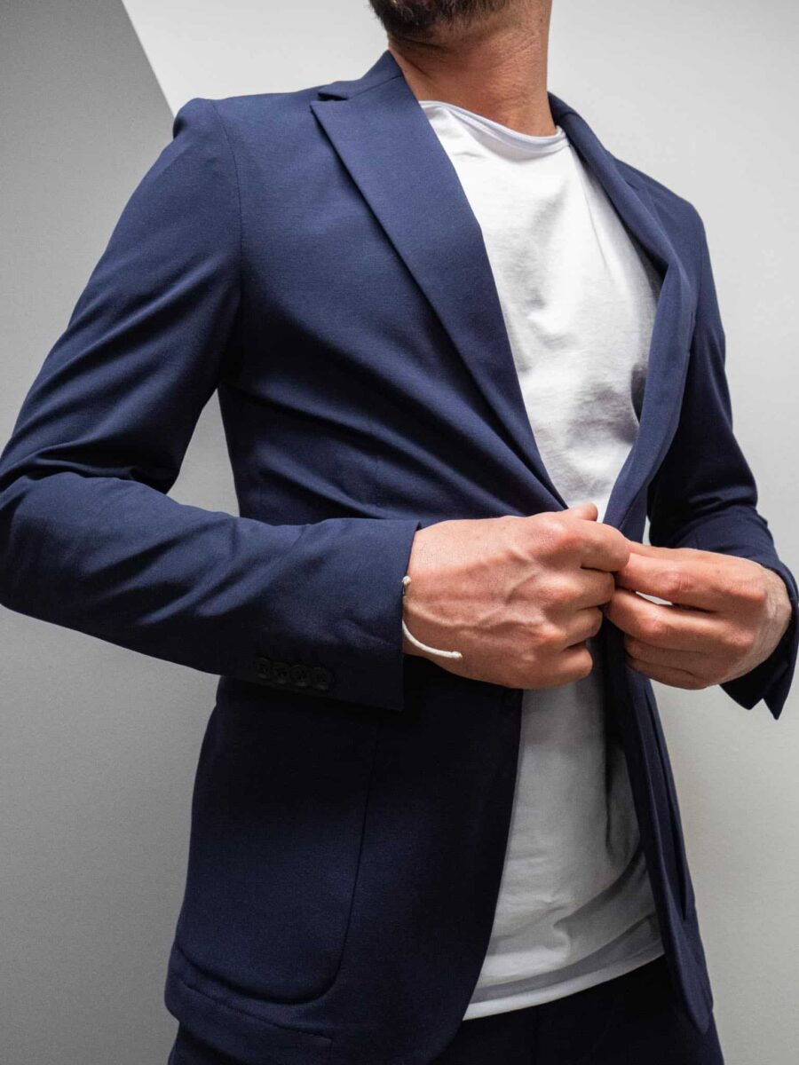 OUTFIT Giacca blu morbida ed elegante G005 Prezzo 73,50€ - Estasi Fashion