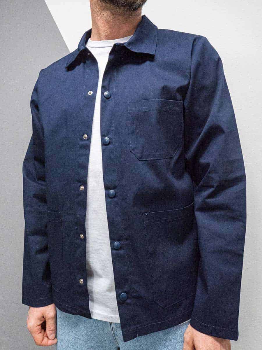 OVER-D Camicia in tinta unita con bottoni OM794CM