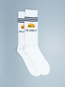 MAGIC SOCKS Calze in spugna stampa mc I’M LOVIN’IT bianco (1)
