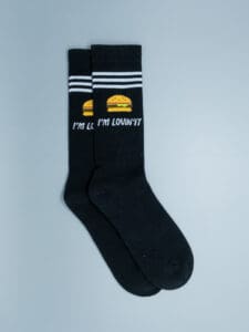 MAGIC SOCKS Calze in spugna stampa mc I’M LOVIN’IT nero (1)