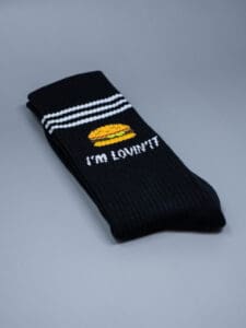 MAGIC SOCKS Calze in spugna stampa mc I’M LOVIN’IT nero (2)