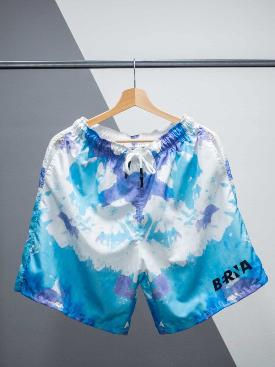 BERNA Costume tie dye con logo e tasche laterali 210237