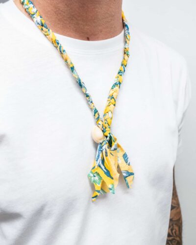 ESTASI Collana bandana con conchiglia MYKONOS giallo 1 Nuovi Arrivi