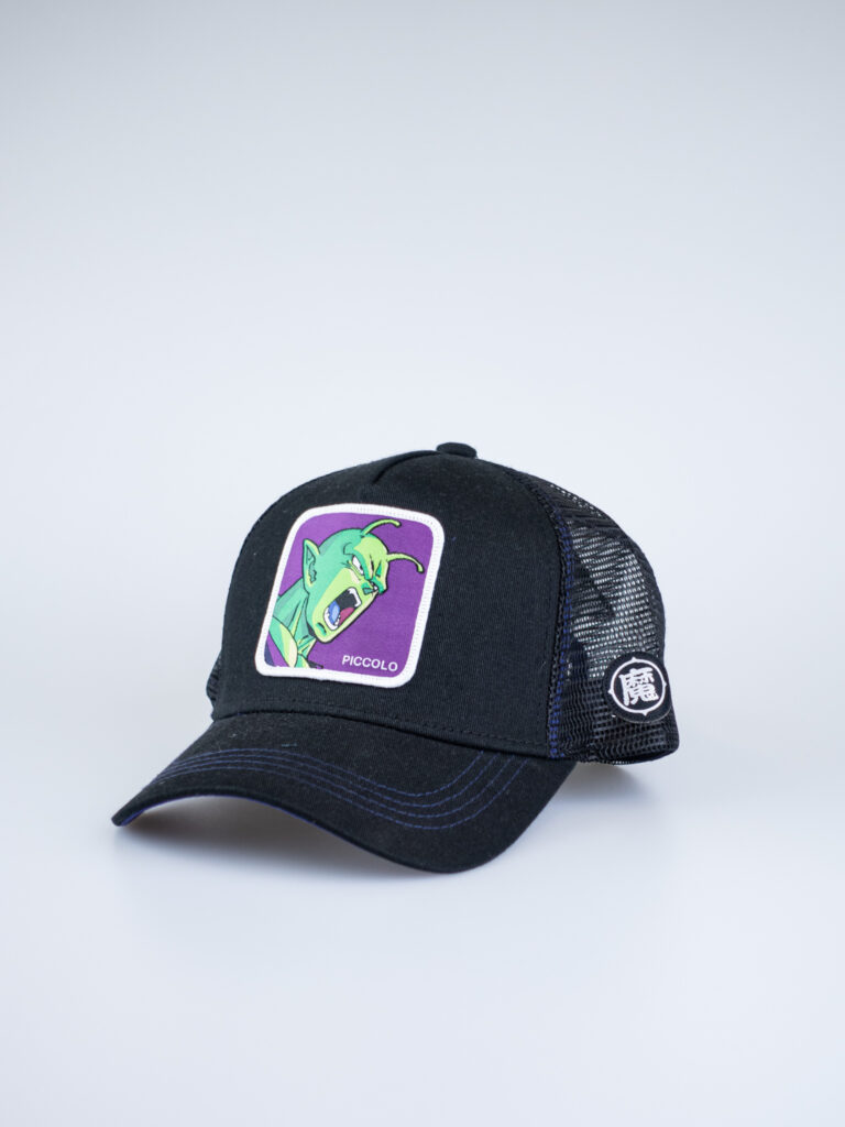 CAPSLAB Cappellino nero Dragon Ball PICCOLO 1 1 CAPSLAB CAPSLAB Cappellino nero con patch stampa viola Dragon Ball PICCOLO