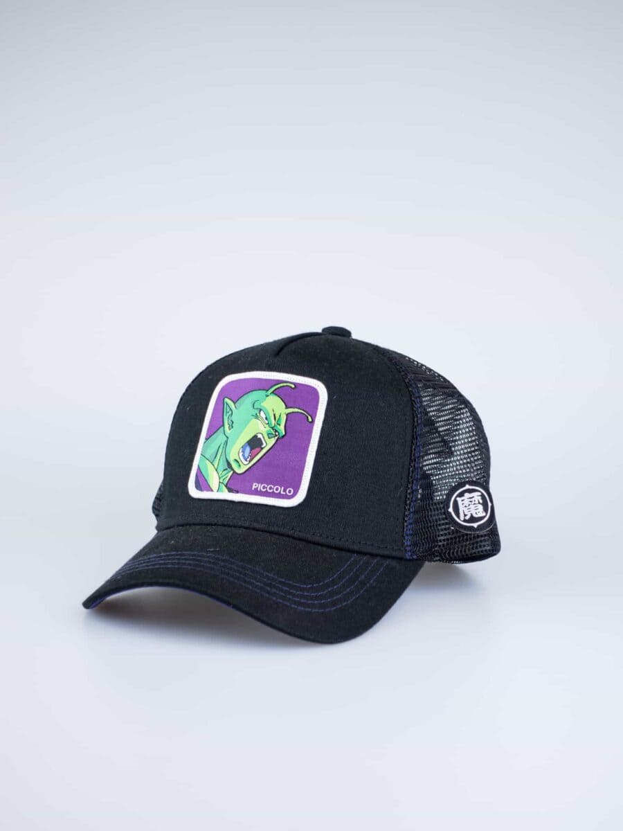CAPSLAB Cappellino nero con patch stampa viola Dragon Ball PICCOLO