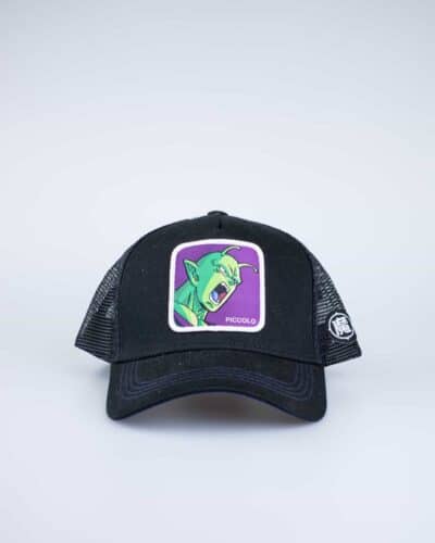 CAPSLAB Cappellino nero Dragon Ball PICCOLO 2 1 CAPSLAB CAPSLAB Cappellino nero con patch stampa viola Dragon Ball PICCOLO