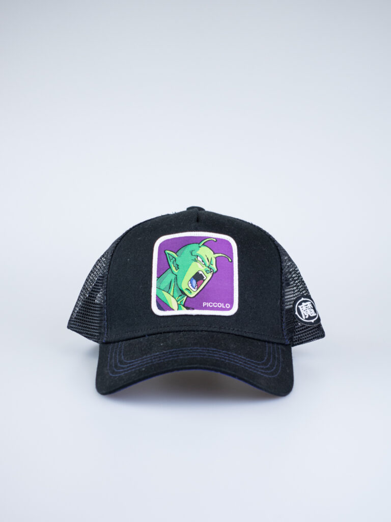 CAPSLAB Cappellino nero Dragon Ball PICCOLO 2 1 CAPSLAB CAPSLAB Cappellino nero con patch stampa viola Dragon Ball PICCOLO