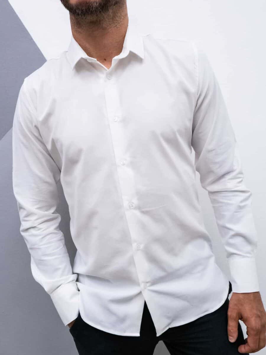 ESTASI Camicia in velluto a costine con colletto PEREZ