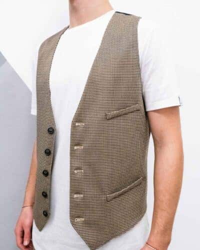 IMPERIAL Gilet in fantasia pied de poule L777AOZ 2 IMPERIAL IMPERIAL Gilet in fantasia pied de poule L777AOZ