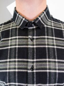 ESTASI Camicia in flanella a quadri con colletto MAZEPIN (3)