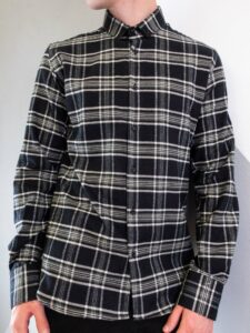 ESTASI Camicia in flanella a quadri con colletto MAZEPIN (4)