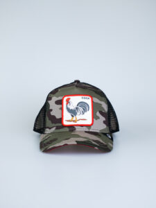 GOORIN BROS Cappellino con patch stampa gallo COCK 2 camouflage1