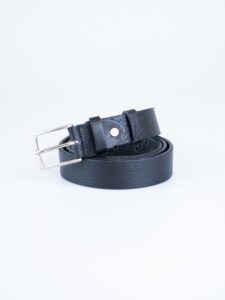 IMPERIAL Cintura nera in pelle stampa rettile WCN55