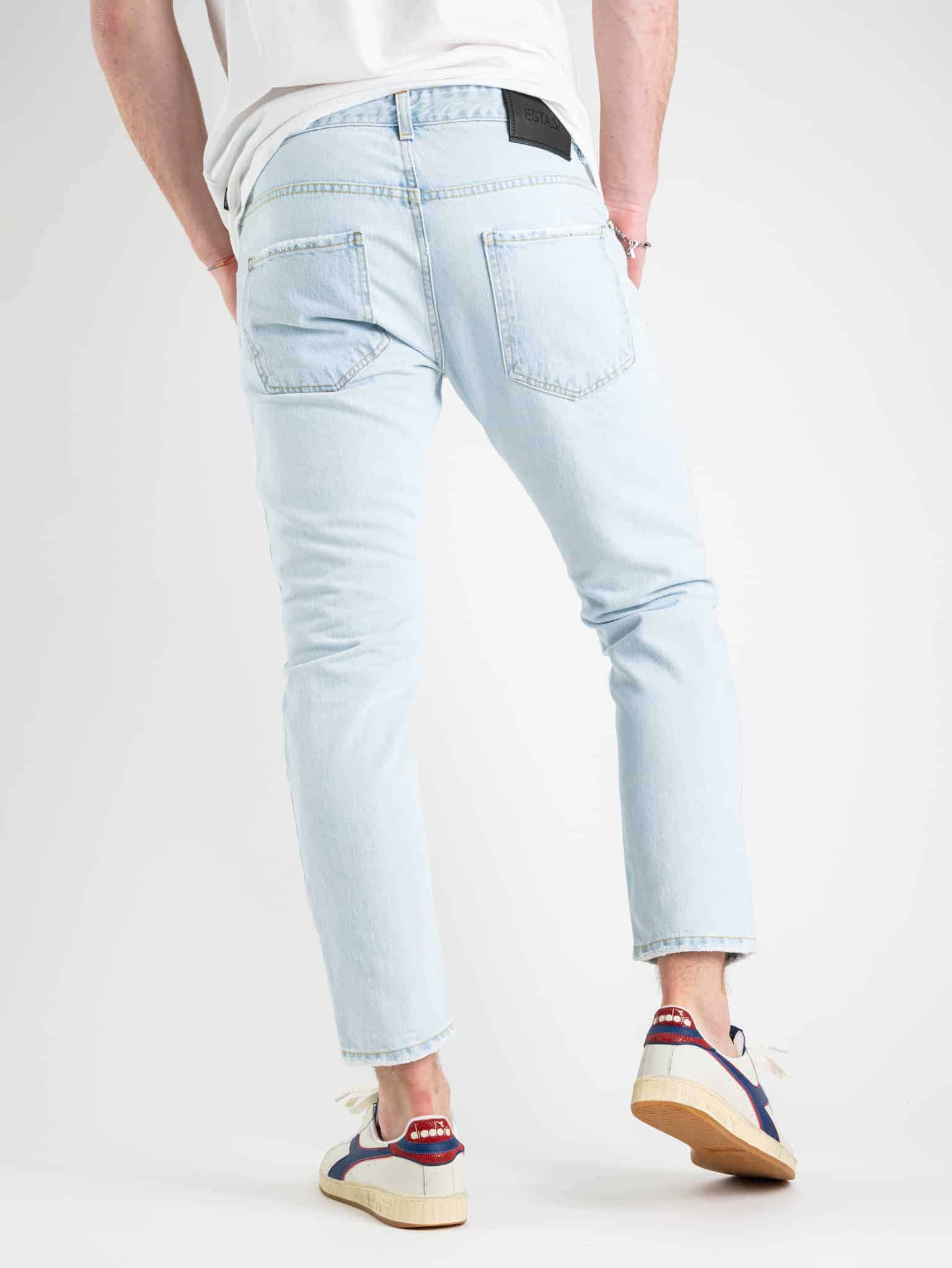 ESTASI Jeans 100 cotone senza rotture e pi corti alla caviglia