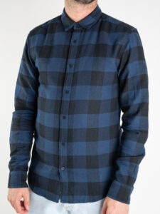 ONLY&SONS Camicia in flanella a quadri GUDMUND 22007112 blu (5)
