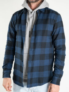 ONLY&SONS Camicia in flanella a quadri GUDMUND 22007112 blu (6)