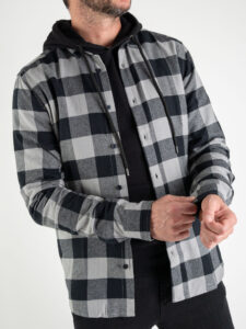 ONLY&SONS Camicia in flanella a quadri GUDMUND 22007112 grigio (1)
