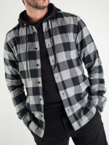 ONLY&SONS Camicia in flanella a quadri GUDMUND 22007112 grigio (2)