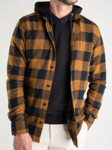 ONLY&SONS Camicia in flanella a quadri GUDMUND 22007112 marrone (1)