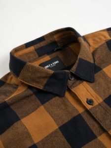 ONLY&SONS Camicia in flanella a quadri GUDMUND 22007112 marrone (3)