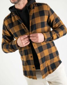 ONLY&SONS Camicia in flanella a quadri GUDMUND 22007112 marrone (7)