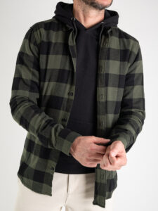 ONLY&SONS Camicia in flanella a quadri GUDMUND 22007112 verde (1)