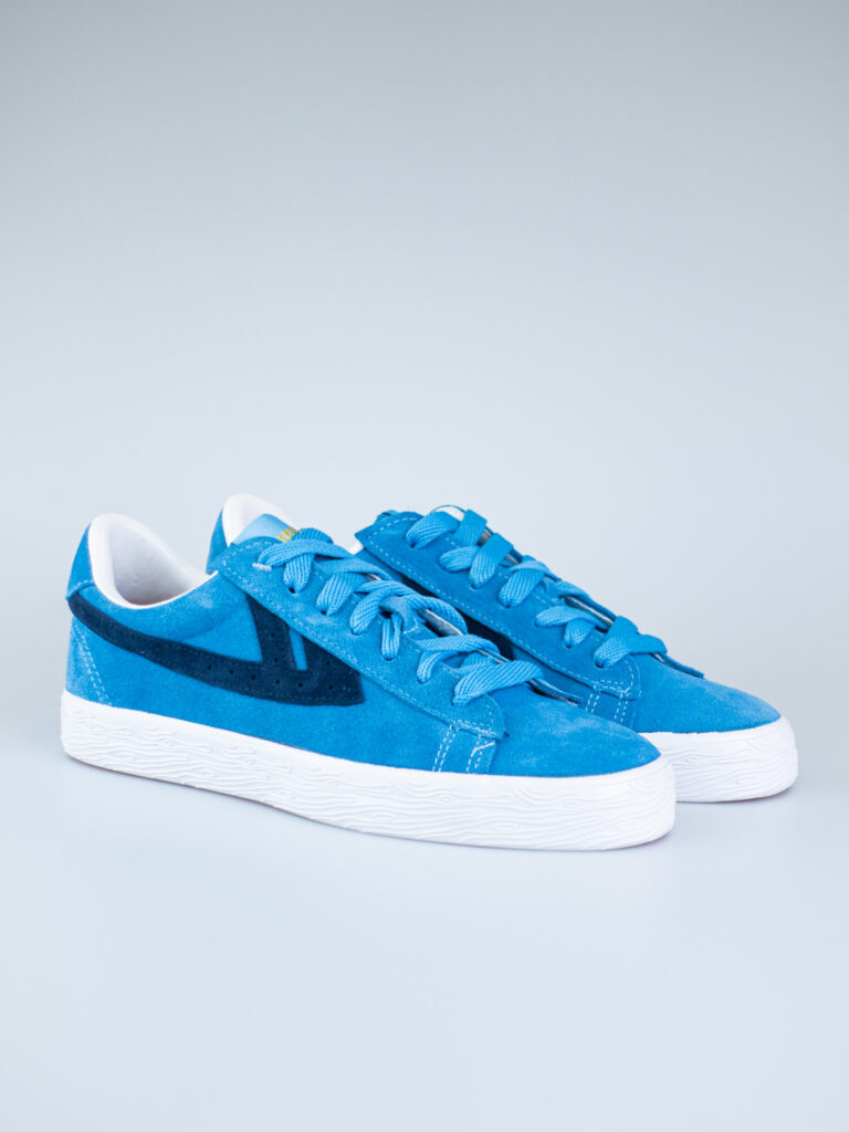 WARRIOR SHANGHAI Sneakers azzurra con tomaia in suede e stripes in pelle DIME 3 WARRIOR SHANGHAI WARRIOR SHANGHAI Sneakers azzurra con tomaia in suede e stripes in pelle DIME