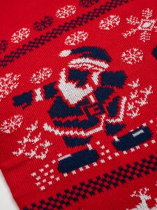 Maglione con stampa natale X6 rosso (4)