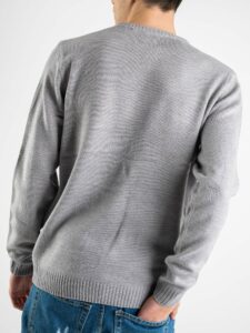 ONLY&SONS Maglione con stampa barba babbo natale X-MAS 22008306 grigio (3)