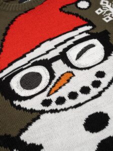 ONLY&SONS Maglione di natale con stampa pupazzo di neve e paillettes SNOWMAN 22011160 verde