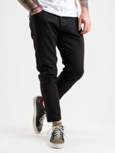 ESTASI Jeans basic senza rotture MANCINI nero (2)