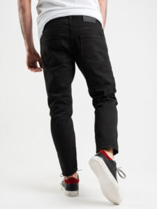 ESTASI Jeans basic senza rotture MANCINI nero (5)