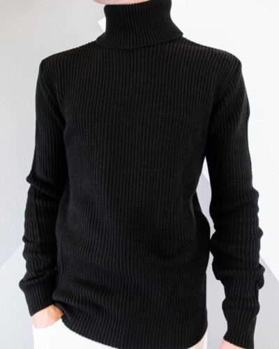 MOD Dolcevita in maglia a costine 65 nero 3 Home