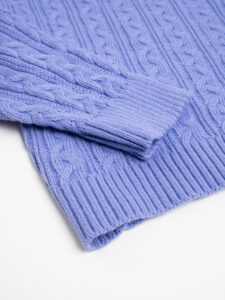 MOD Maglione girocollo a trecce piccole GR2189 lilla (4)