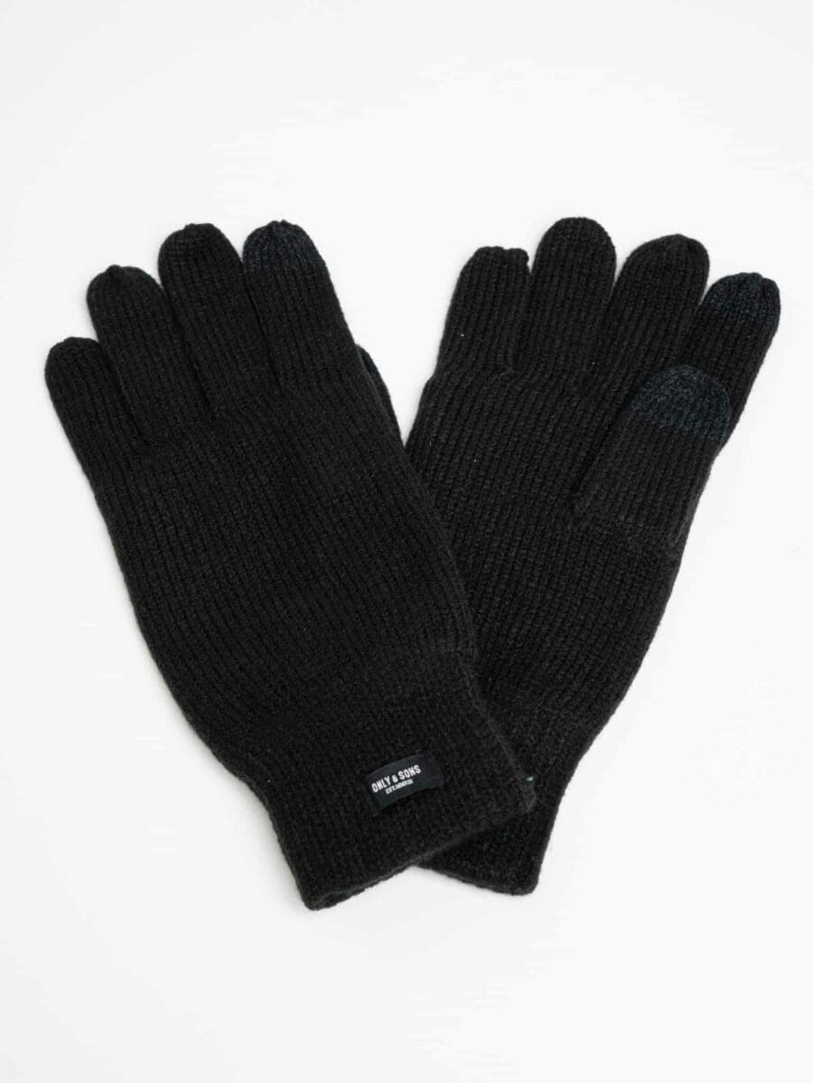 ONLY & SONS Guanto in maglia con interno felpato CLAS 22007870 nero