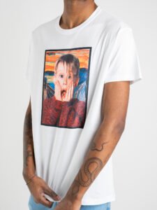 RESELL T-shirt in cotone con stampa MAMMA HO PERSO L’AEREO bianco (2)