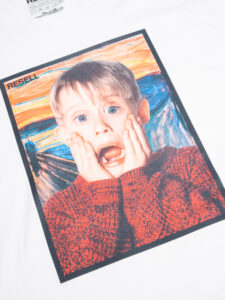RESELL T-shirt in cotone con stampa MAMMA HO PERSO L’AEREO bianco (3)