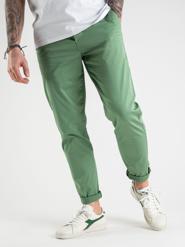 BERNA Pantalone chinos leggero slim con catenella rimovibile 220180 prato 1 BERNA BERNA Pantalone in cotone leggero con taglio slim fit Prato