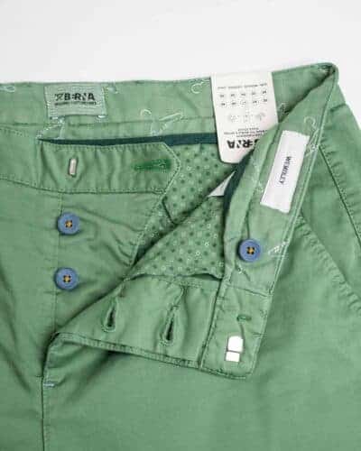 BERNA Pantalone chinos leggero slim con catenella rimovibile 220180 prato 2 BERNA BERNA Pantalone in cotone leggero con taglio slim fit Prato