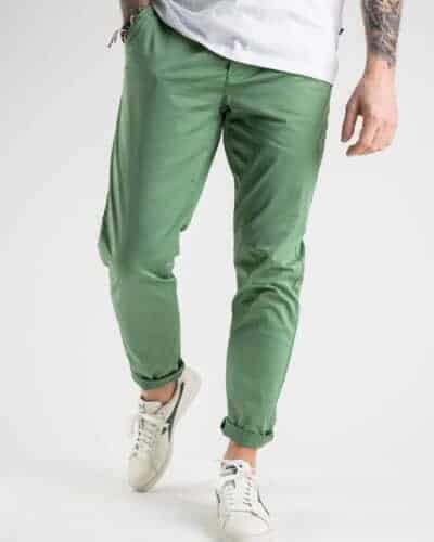 BERNA Pantalone chinos leggero slim con catenella rimovibile 220180 prato 5 BERNA BERNA Pantalone in cotone leggero con taglio slim fit Prato