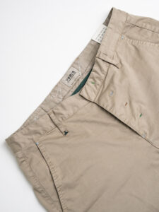 BERNA Pantalone chinos leggero slim con catenella rimovibile 220180 sabbia (8)
