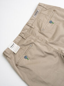 BERNA Pantalone chinos leggero slim con catenella rimovibile 220180 sabbia (9)