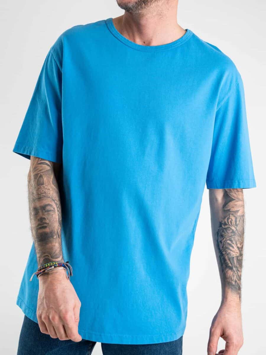 IIMPERIAL T-shirt over tg. unica in cotone TG38BAL5KU Azzurro