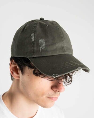 ONLYSONS Cappellino leggero con piccole rotture TYLER 22022171 olive night 2 ONLY&SONS ONLY&SONS Cappellino leggero con piccole rotture TYLER 22022171 olive night