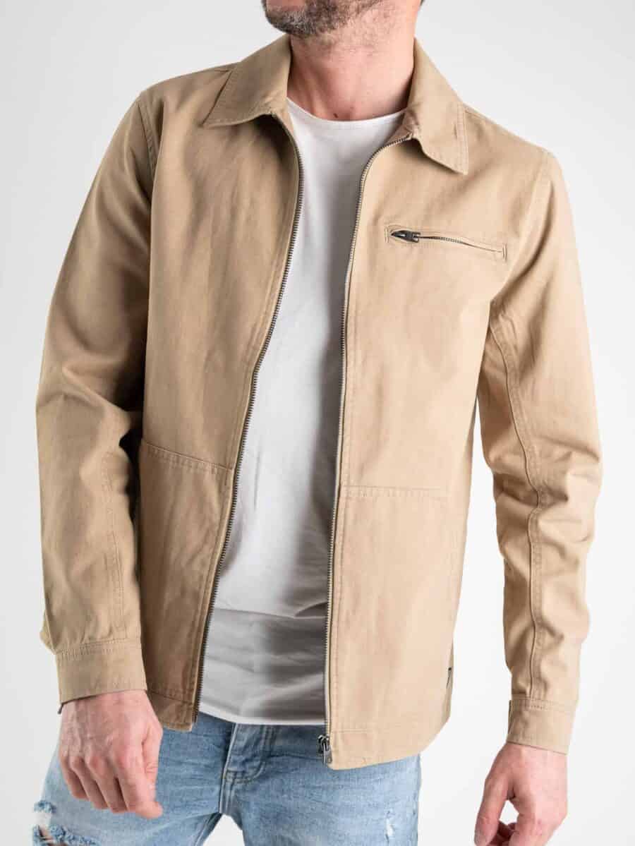 ONLY&SONS Giacchetta sahariana spigata con tasche e bottoni a pressione WARNER 22021445 Beige